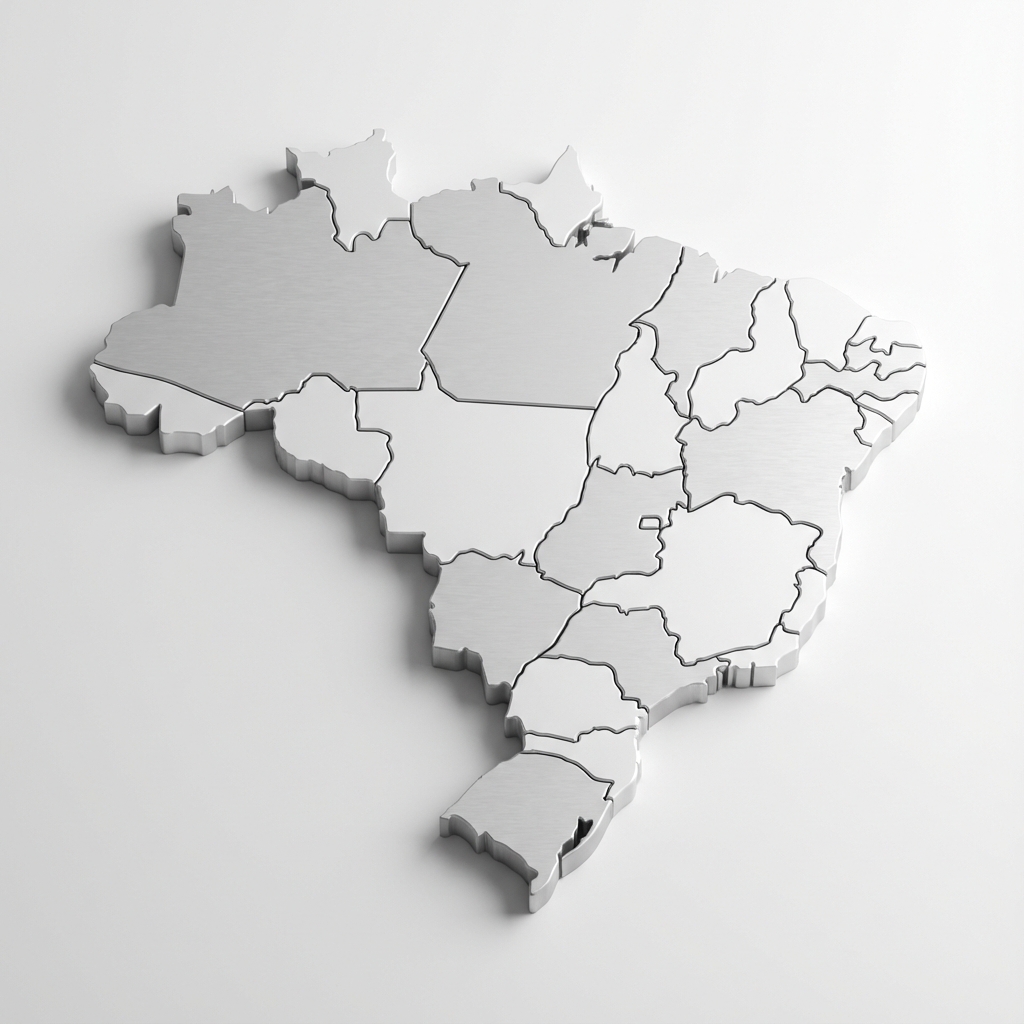 Mapa do Brasil Realista